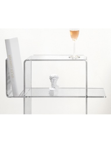 iPLEX Design - Dyno Tavolino Trasparente in plexiglass - 55x60x31,5 cm