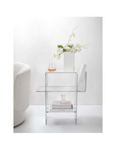 iPLEX Design - Dyno Tavolino Trasparente in plexiglass - 55x60x31,5 cm