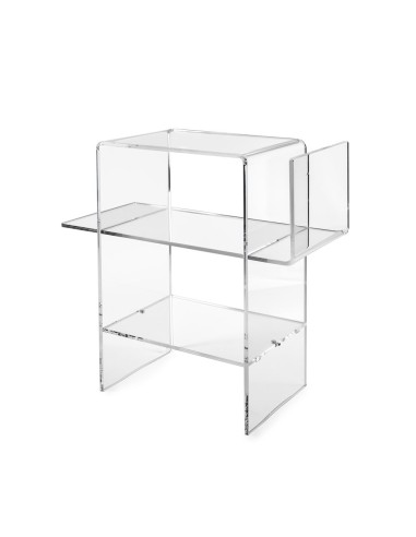 iPLEX Design - Dyno Tavolino Trasparente in plexiglass - 55x60x31,5 cm