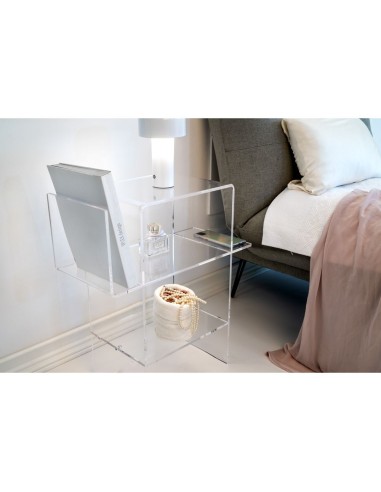 iPLEX Design - Dyno Tavolino Trasparente in plexiglass - 55x60x31,5 cm