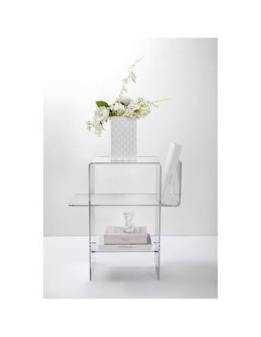 iPLEX Design - Dyno Tavolino Trasparente in plexiglass - 55x60x31,5 cm