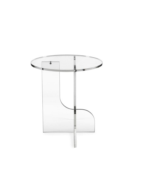 iPLEX Design - Lu Table Trasparente in plexiglass - 40x45,5x40 cm