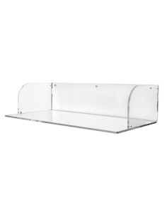 iPLEX Design - Secretaire Scrivania Da Parete in plexiglass - Trasparente - 100x25x50 cm