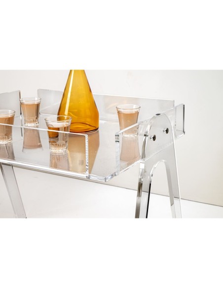 iPLEX Design - Tajine Tavolino Trasparente in plexiglass - 52x40x38,5 cm
