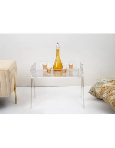 iPLEX Design - Tajine Tavolino Trasparente in plexiglass - 52x40x38,5 cm
