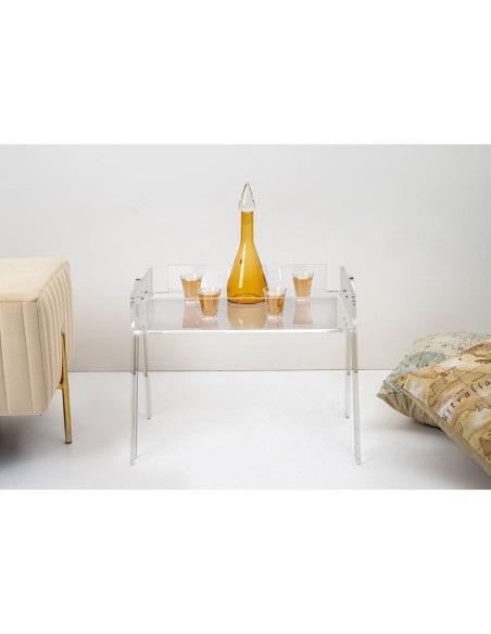 iPLEX Design - Tajine Tavolino Trasparente in plexiglass - 52x40x38,5 cm