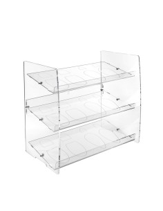 iPLEX Design - Scarpe Diem Scarpiera Da Ingresso Impronte in plexiglass - Trasparente - 50,5x50x31 cm