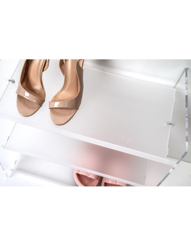 iPLEX Design - Scarpe Diem Scarpiera Da Ingresso in plexiglass - Trasparente - 50,5x50x31 cm