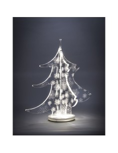 iPLEX Design - Snowy Albero in plexiglass - Trasparente - 27x30x27 cm