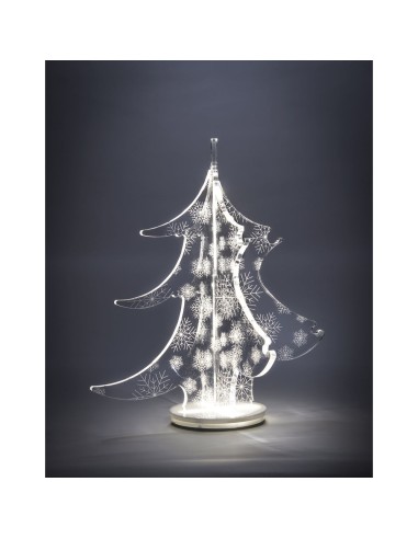 iPLEX Design - Snowy Albero in plexiglass - Trasparente - 27x30x27 cm