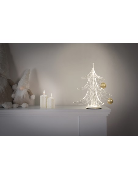 iPLEX Design - Windy Albero in plexiglass - Trasparente - 27x30x27 cm