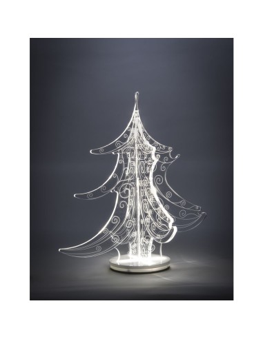 iPLEX Design - Windy Albero in plexiglass - Trasparente - 27x30x27 cm