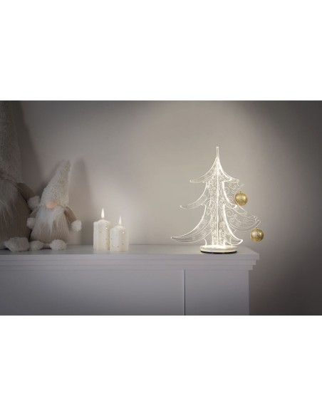 iPLEX Design - Windy Albero in plexiglass - Trasparente - 27x30x27 cm