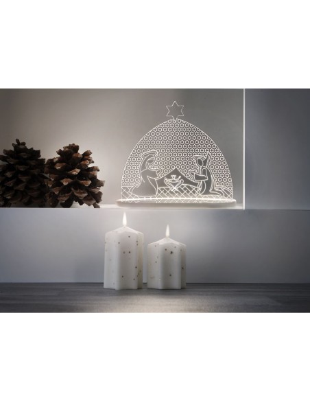 iPLEX Design - Nazaret Presepe in plexiglass - Trasparente - 18x17x7 cm