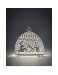 iPLEX Design - Nazaret Presepe in plexiglass - Trasparente - 18x17x7 cm