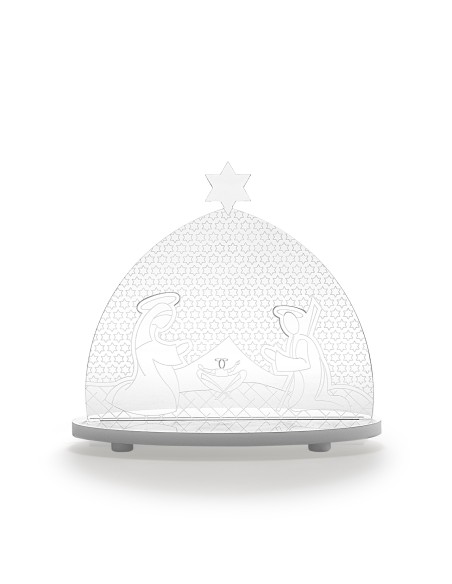 iPLEX Design - Nazaret Presepe in plexiglass - Trasparente - 18x17x7 cm