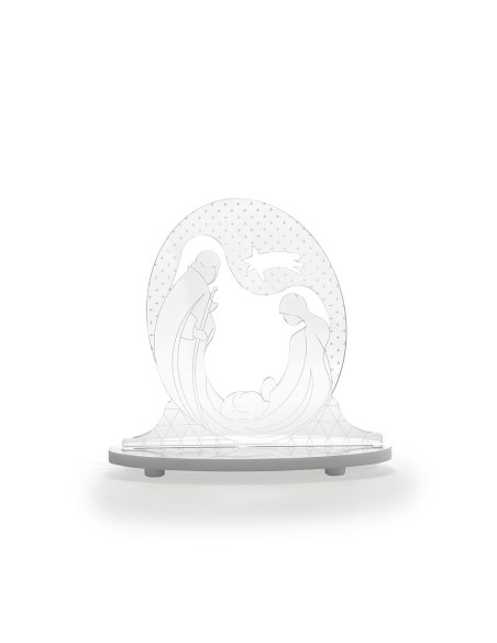 iPLEX Design - Bethlehm Presepe in plexiglass - Trasparente - 18x17x7 cm