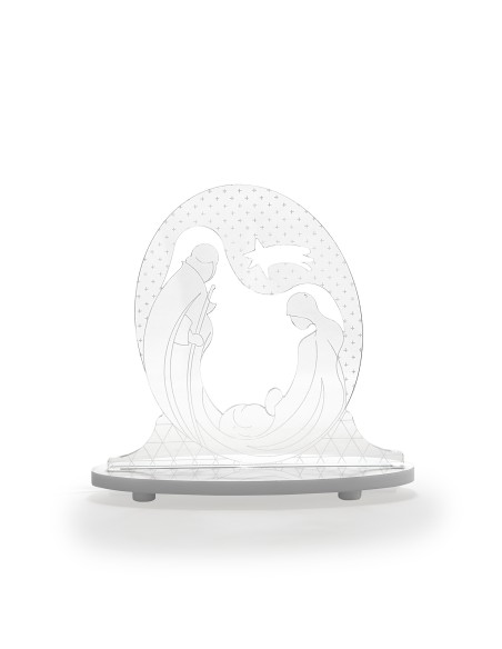 iPLEX Design - Bethlehm Presepe in plexiglass - Trasparente - 18x17x7 cm