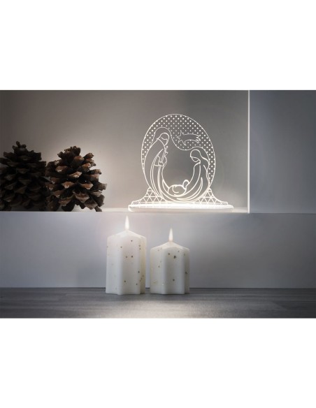 iPLEX Design - Bethlehm Presepe in plexiglass - Trasparente - 18x17x7 cm