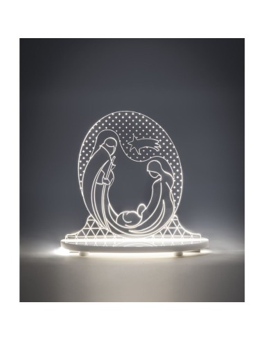 iPLEX Design - Bethlehm Presepe in plexiglass - Trasparente - 18x17x7 cm