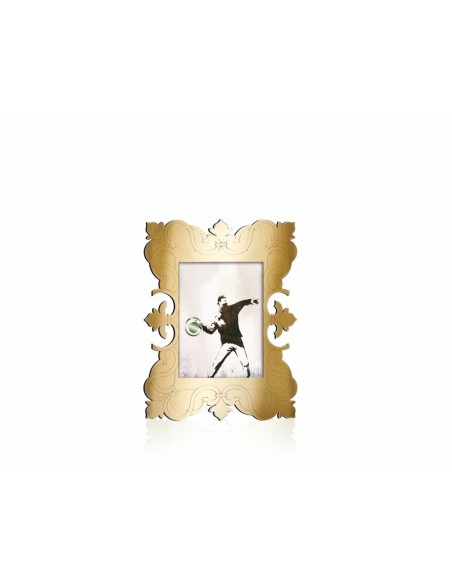 iPLEX Design - ""VIVIANNE"" Portafoto gold - 18x23x8 cm