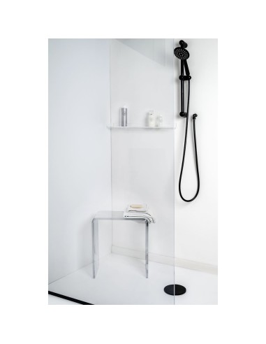 iPLEX Design - Clio Sgabello Trasparente in plexiglass - 41x46x22 cm