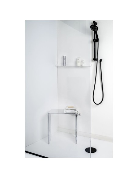 iPLEX Design - Clio Sgabello Trasparente in plexiglass - 41x46x22 cm