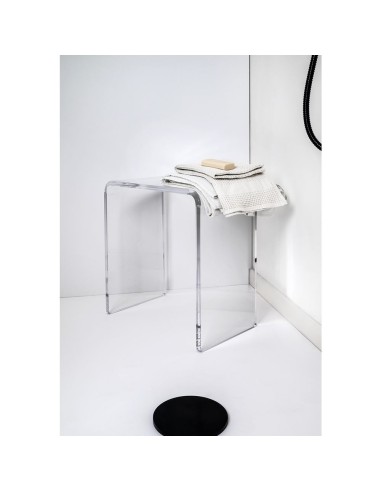 iPLEX Design - Clio Sgabello Trasparente in plexiglass - 41x46x22 cm