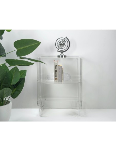 iPLEX Design - Mobiletto ""KASPER"" - Trasparente - 60x80x43 cm
