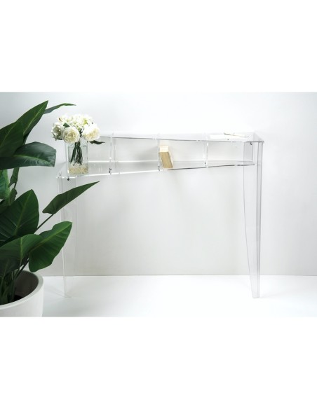 iPLEX Design - ""CHOPIN"" Consolle - Trasparente - 100x30x83,5h Cm