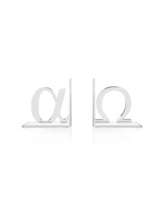 iPLEX Design - ""ALFA/OMEGA"" Set fermalibri Trasparente - 24x12,5x10 cm 2