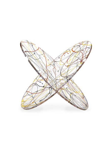 iPLEX Design - Vynil Portariviste Multicolour in plexiglass - multicolor - 45x31x33 cm
