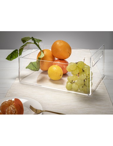 iPLEX Design - ""BON TON"" Portafrutta Trasparente - 29x13x21 cm