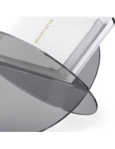 iPLEX Design - Vynil Portariviste Fume' in plexiglass - fumè - 45x31x33 cm 2