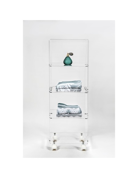 iPLEX Design - Carrello ""PARTOUT"" - Trasparente - 39,5x117,5x30 cm