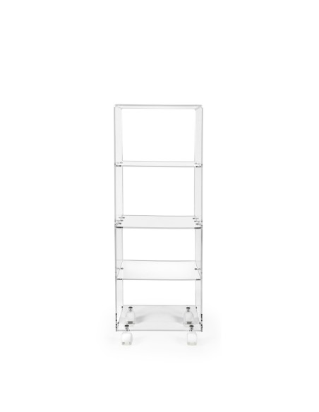 iPLEX Design - Carrello ""PARTOUT"" - Trasparente - 39,5x117,5x30 cm