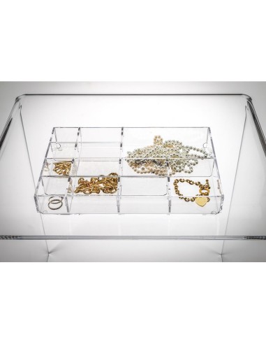 iPLEX Design - Violet Portagioie Trasparente in plexiglass - 26,5x4,5x17,5 cm