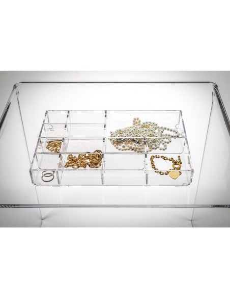 iPLEX Design - Violet Portagioie Trasparente in plexiglass - 26,5x4,5x17,5 cm