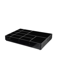 iPLEX Design - Violet Portagioie Nero in plexiglass - 26,5x4,5x17,5 cm