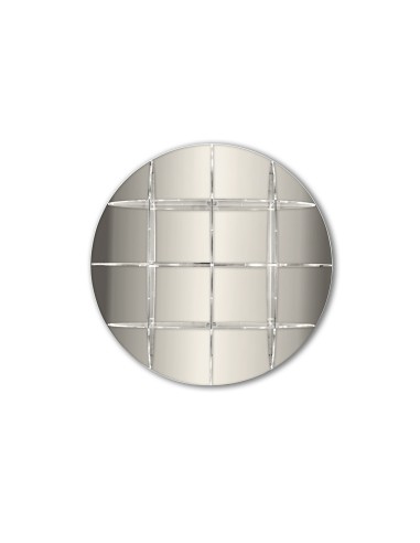 iPLEX Design - ""JOE"" Libreria silver - silver specchiato - 100x100x30 cm