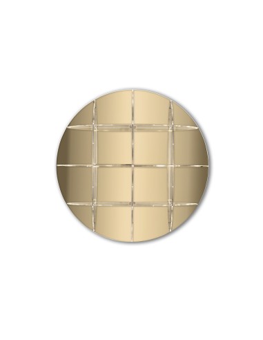 iPLEX Design - ""JOE"" Libreria gold - gold specchiato - 100x100x30 cm