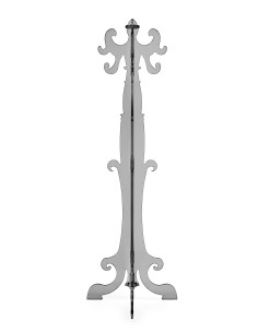 iPLEX Design - ""THONET"" Appendiabiti fumé Trasparente - Trasparente fumè - 56x173x56 cm 2
