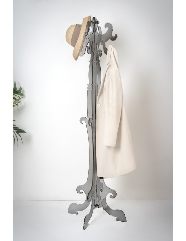iPLEX Design - ""THONET"" Appendiabiti fumé Trasparente - Trasparente fumè - 56x173x56 cm