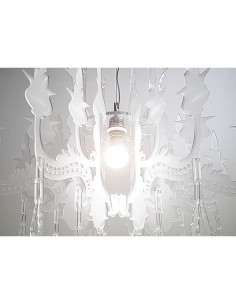iPLEX Design - Versailles Sospensione Bianco Satinato in plexiglass - 75x63x75 cm 2