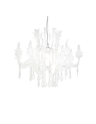 iPLEX Design - Versailles Sospensione Bianco Satinato in plexiglass - 75x63x75 cm