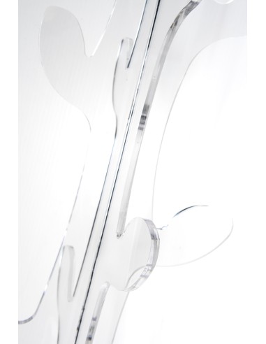 Iplex - Eywa Appendiabiti in plexiglass Trasparente, design moderno,. , made in Italy - 55x176x55 cm