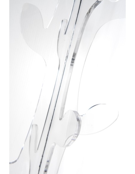 Iplex - Eywa Appendiabiti in plexiglass Trasparente, design moderno,. , made in Italy - 55x176x55 cm