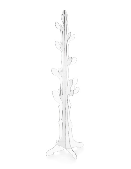 Iplex - Eywa Appendiabiti in plexiglass Trasparente, design moderno,. , made in Italy - 55x176x55 cm
