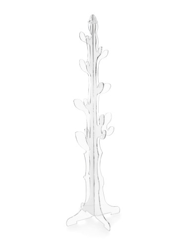 Iplex - Eywa Appendiabiti in plexiglass Trasparente, design moderno,. , made in Italy - 55x176x55 cm