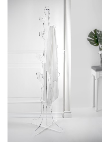 Iplex - Eywa Appendiabiti in plexiglass Trasparente, design moderno,. , made in Italy - 55x176x55 cm